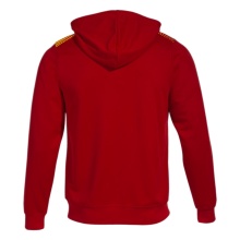 Joma Eco Supernova Full Zip Training Jacket with Hood (recycled polyester, soft material) red/yellow men's