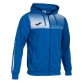 Joma Eco Supernova Full Zip Training Jacket with Hood (recycled polyester, soft material) royal blue/white men's