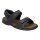 Josef Seibel Rafe Sandal (Leather) black/brazil Men's