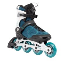 K2 Inline Skates Alexis 84 Boa (Wheels: 84mm/83A, Bearings: ILQ 7) teal blue/white ladies