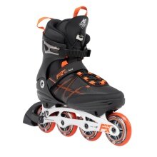 K2 Inline Skates F.I.T. 80 Alu (Wheels: 80mm/82A, Bearings: ABEC 5) black/orange men's