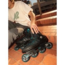 K2 Inline Skates F.I.T. 80 Boa (Wheels: 80mm/82A, Bearings: ABEC 5) black/blue men's