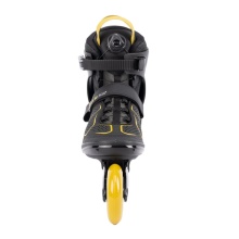 K2 Inline Skates F.I.T. 90 Boa (Wheels: 90mm/84A, Bearings: ILQ 7) black/yellow men's
