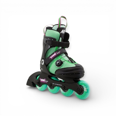 K2 Inline Skates Lumi Boa® (Wheels: 70mm/80A, Bearings: ABEC: 3) green/black children