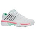 KSwiss Tennis Shoes Express Light 3 Clay/Sand Court White/Mint/Pink Ladies