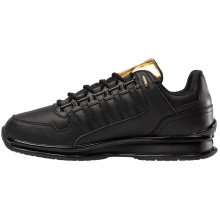 KSwiss Rinzler GT Sneakers (Leather, Comfortable Fit) Black/Gold Men's