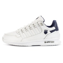 KSwiss Rinzler GT Sneakers (Leather, Comfortable Fit) White/Dark Blue Men's