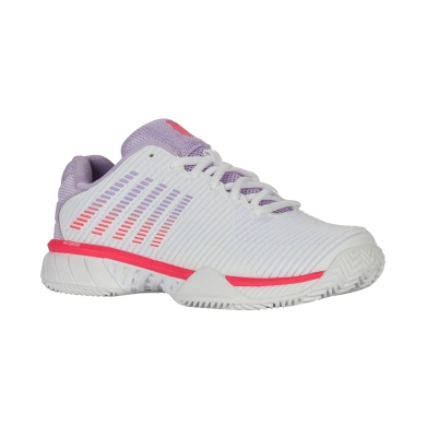 KSwiss Hypercourt Express 2 HB Tennis Shoes Clay/Sand Court 2025 White/Orchid/Pink Ladies