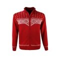 Kama Sweater Pullover 4065 Full Zip (Merino Wool) red Men's