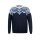 Kama Sweater Pullover 4068 (Merino wool blend) navy blue men's