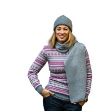 Kama Scarf (100% Merino Wool) S07 - light grey 170m x 22cm - 1 piece