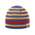 Kama knitted hat (beanie) A162 Merino - blue/red/yellow - 1 piece