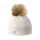 Kama knitted hat (pom-pom) A166 Merino - ladies white - 1 piece