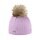 Kama knitted hat (pom-pom) A166 Merino - ladies pink - 1 piece