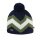 Kama knitted hat (pom-pom) A179 Merino - navy blue/green/white - 1 piece