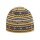 Kama knitted hat (beanie) A174 Merino - ladies yellow/black/white - 1 piece