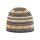Kama knitted hat (beanie) A174 Merino - ladies light blue/white/yellow - 1 piece