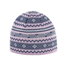Kama knitted hat (beanie) A174 Merino - ladies pink/white/blue - 1 piece