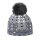 Kama knitted hat (pom-pom) A183 Merino - ladies navy blue/white - 1 piece