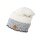 Kama knitted hat (beanie) A189 Merino - ladies white/grey - 1 piece