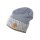 Kama knitted hat (beanie) A189 Merino - ladies grey/white - 1 piece