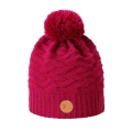 Kama knitted hat (pom-pom) AW71 Merino Kamakadze (windproof) - pink - 1 piece