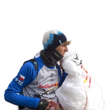 Kama knitted hat (beanie) K64 Merino Kamakadze - white/red/grey - 1 piece