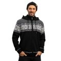 Kama Sweater Pullover 3064 Full Zip made from merino wool (with hood, windproof) black men's