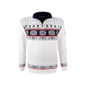 Kama Sweater Pullover 4054 Half Zip (warm, knitted material) white men's