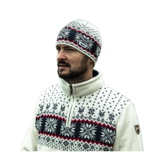 Kama Sweater Pullover 4054 Half Zip (warm, knitted material) white men's