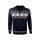 Kama Sweater Pullover 4054 Half Zip (warm, knitted material) dark blue men's