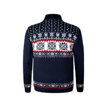 Kama Sweater Pullover 4054 Half Zip (warm, knitted material) dark blue men's