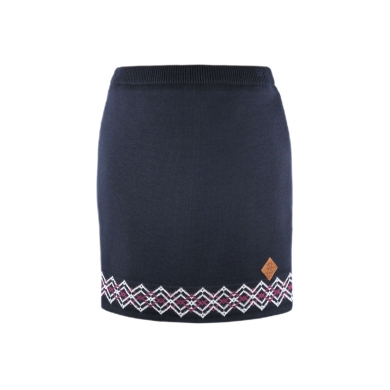 Kama Winter Skirt 6011 made of merino wool (windproof, lined) dark blue ladies