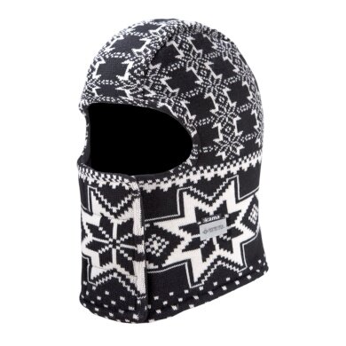 Kama Sturmhaube DW22 (windproof, breathable, very warm) - black/white - 1 piece