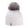 Kama knitted hat (pom-pom) A109 Merino - ladies white - 1 piece