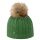 Kama knitted hat (pom-pom) A121 Merino - ladies green - 1 piece