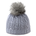 Kama knitted hat (pom-pom) A121 Merino - ladies grey - 1 piece