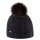 Kama knitted hat (pom-pom) A121 Merino - ladies black - 1 piece