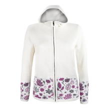 Kama Hooded Sweatshirt 5049 Full Zip (Merino Wool Blend, Warm) White Ladies