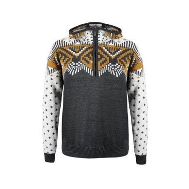 Kama Hooded Sweatshirt 5057 Kamakadze Half Zip (Merino Wool Blend) Graphite Grey Ladies