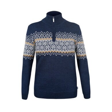 Kama Sweater Pullover 5058 Half Zip (Merino Wool) navy blue Ladies