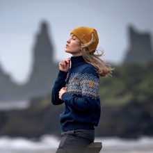 Kama Sweater Pullover 5058 Half Zip (Merino Wool) navy blue Ladies