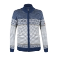 Kama Sweater Pullover 5059 Full Zip (Merino wool, warm) blue/white ladies