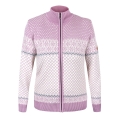 Kama Sweater Pullover 5059 Full Zip (Merino wool, warm) pink/white ladies