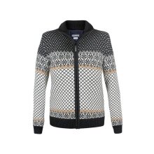 Kama Sweater Pullover 5060 Full Zip (Merino wool, windproof, breathable) graphite grey/white ladies