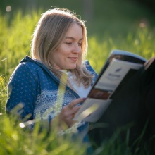 Kama Hooded Sweatshirt 5066 Full Zip (Merino Wool Blend) denim blue Ladies