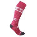 Kama Knee Socks Knitted Merino F08 (Merino Wool Blend) pink/white - 1 Pair
