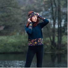 Kama Headband C51 (Merino Wool) - blue/white - 1 piece