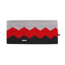 Kama Headband C79 (Merino Wool) - graphite grey/red/grey - 1 piece