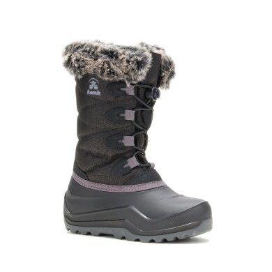 Kamik Winter Boots Snowangel - Made in Canada, waterproof - black girls